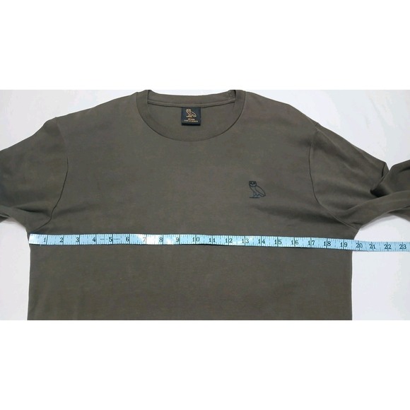 Octobers Very Own OVO Men's Green Long Sleeve Cotton Shirt Size‎ Medium - Picture 9 of 11